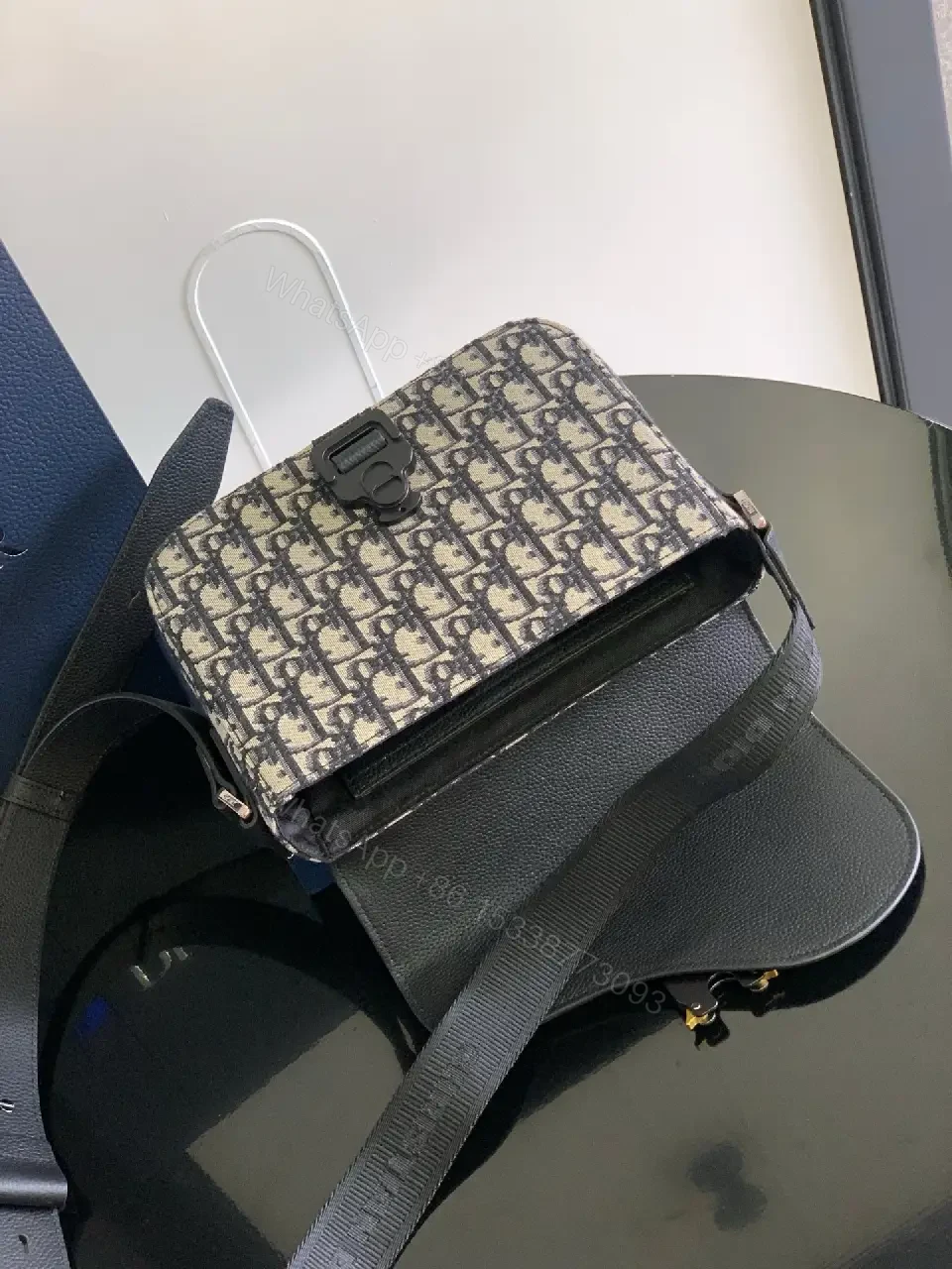 View 9 of Monochrome Textured Crossbody: Durable Everyday Luxus Bag