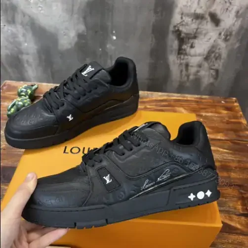 View 3 of LOUIS VUITTON TRAINE SNEAKERS IN BLACK – LSVT379