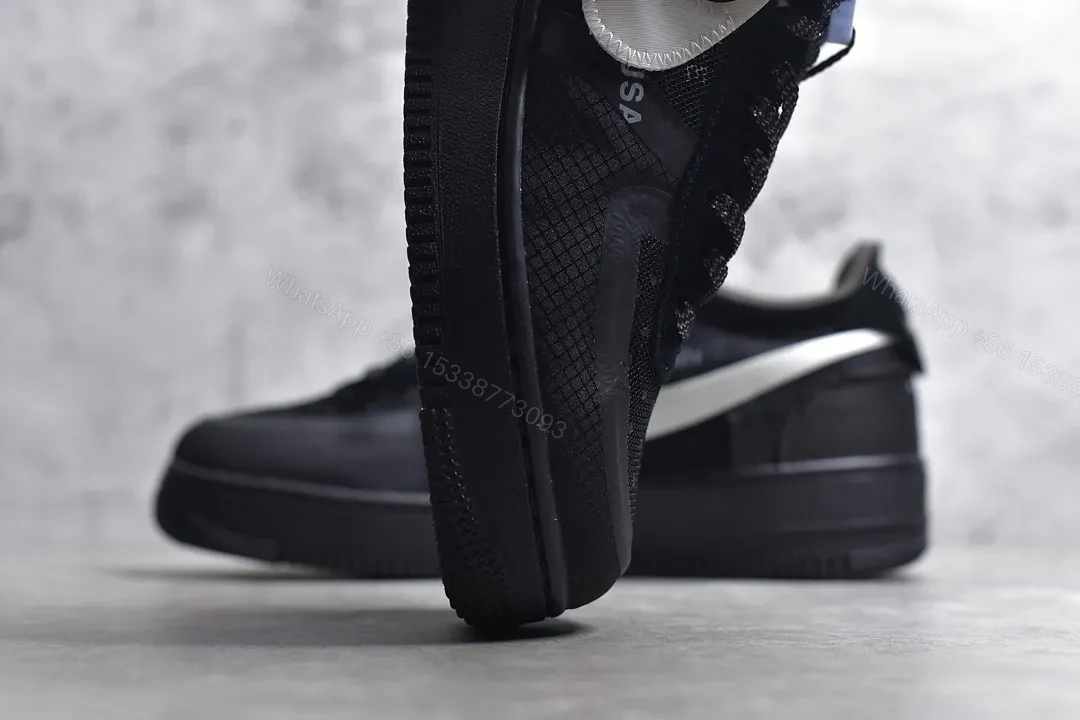View 8 of Off White x Nike Air Force 1 Low Black White Reps