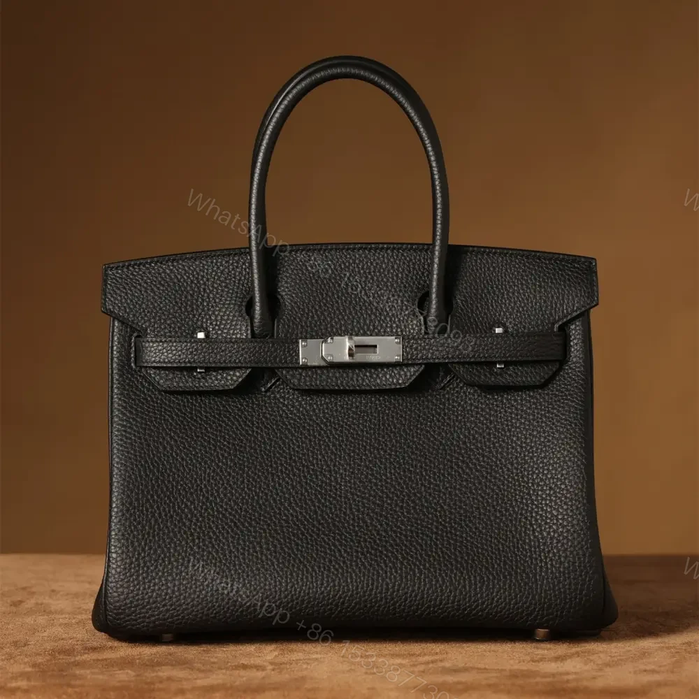 View 5 of 高仿Hermes*Birkin30黑色銀扣免檢版