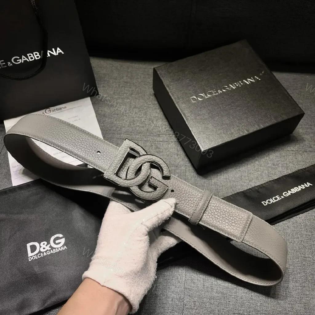 View 9 of Textured Leather Belt Duo with GG Buckle—Modern Comfort Belt