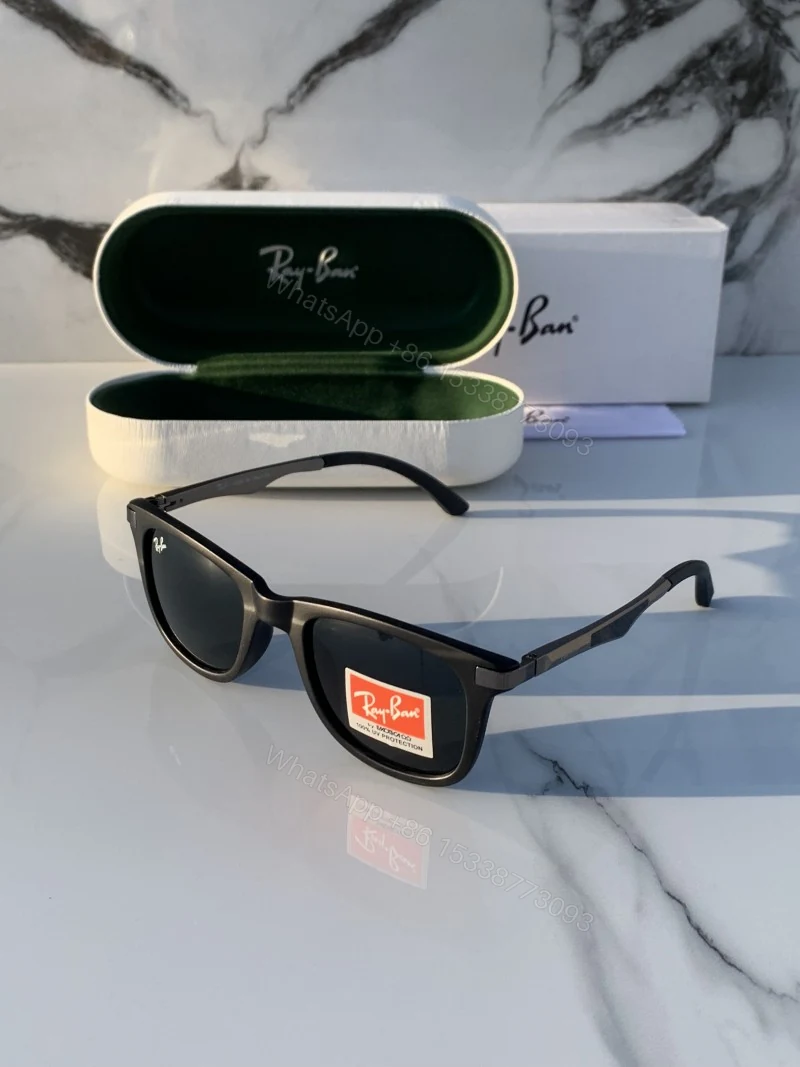 View 2 of First Copy Rayban 4287 Full Black Sunglasses