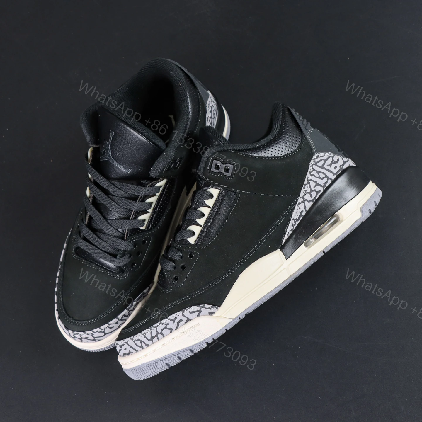 View 8 of Air Jordan 3 Off Noir Reps