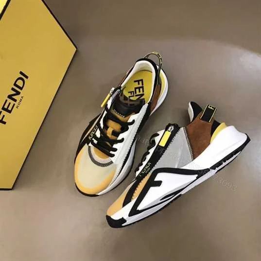 View 5 of FENDI CHUNKY LACE-UP TRAINERS – FD22