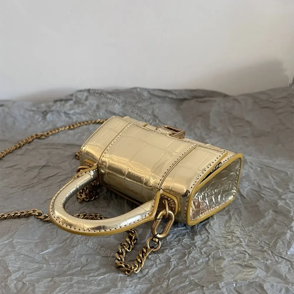 View 6 of 高仿Balenciaga*Nano系列迷你沙漏包金色
