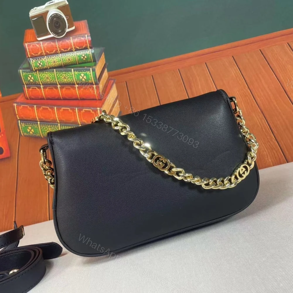 View 5 of Gucci Blondie Shoulder Bag Black 28Cm 699268 UXX0G 1000