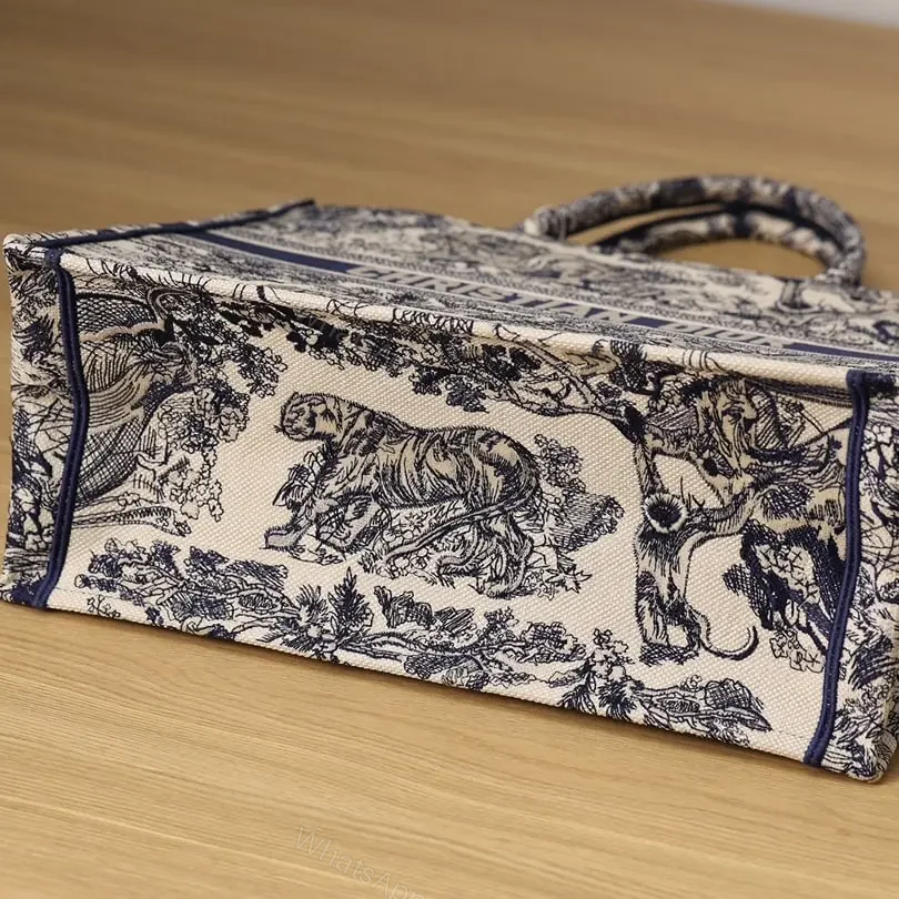 View 5 of 高仿Dior*BookTote系列淺藍色茹伊手袋L免檢版