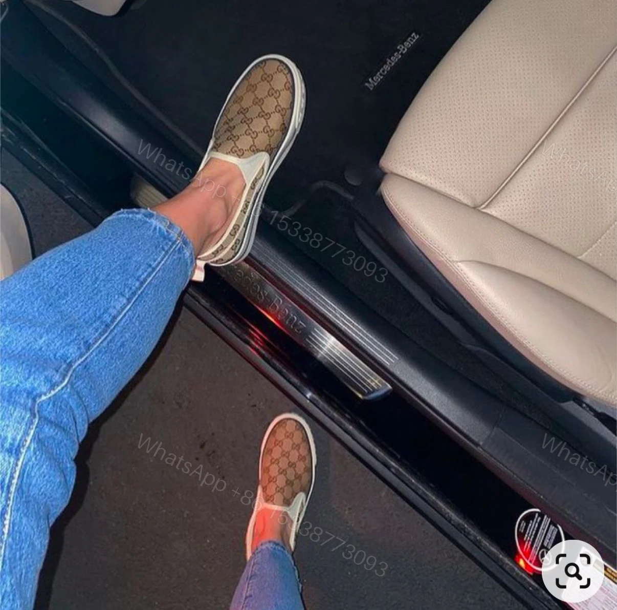 View 4 of First Copy Gucci Tennis Slip-On Shoes for Men