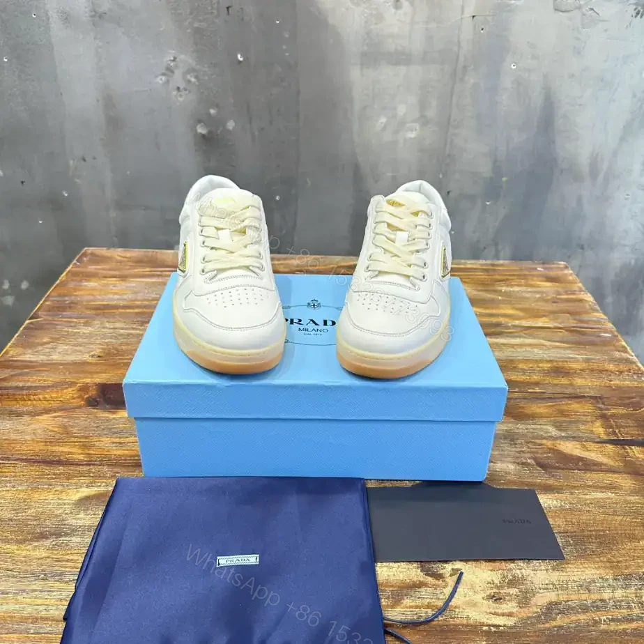 View 8 of PRADA DOWNTOWN NAPPA LEATHER SNEAKERS – PRD030