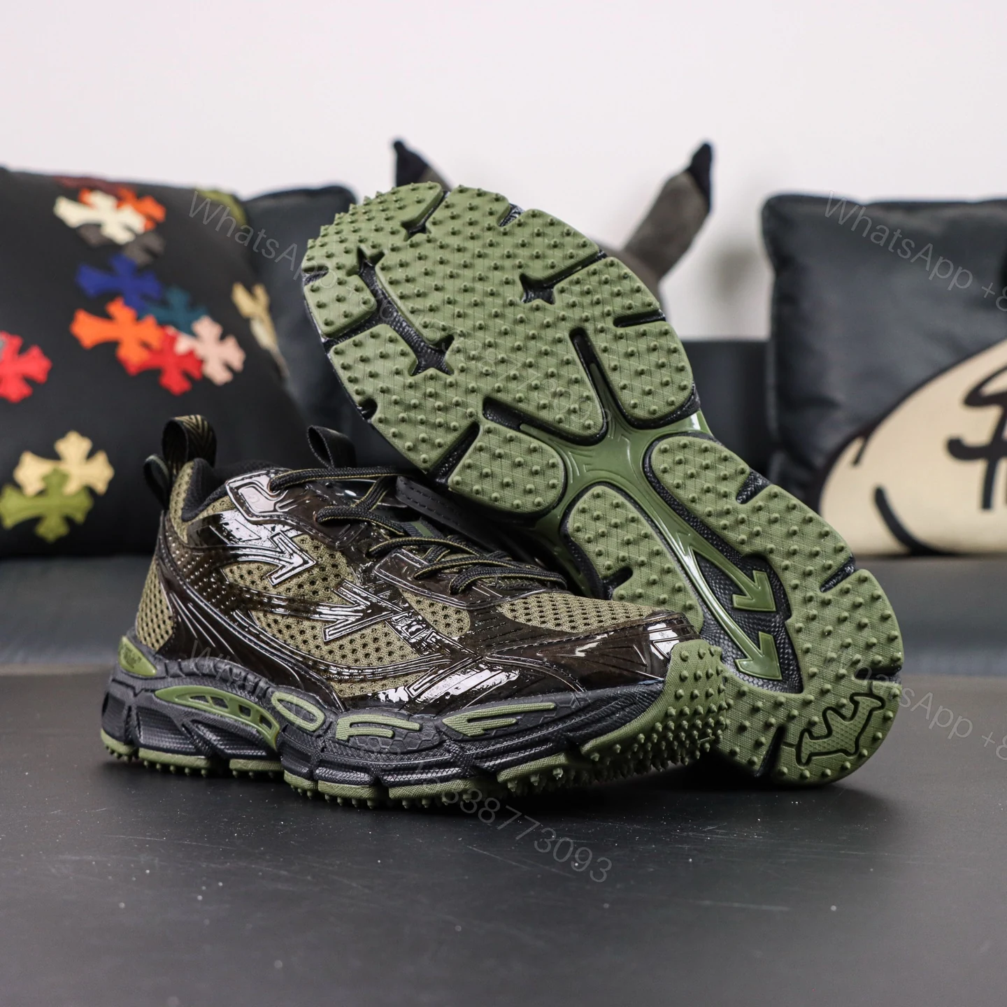 View 3 of Off White Be Right Back Black Olive