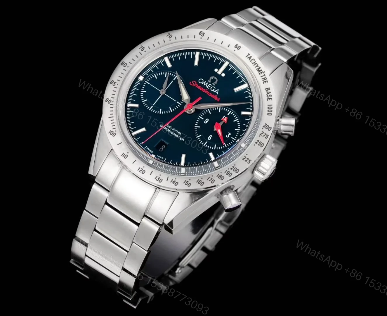 View 2 of Omega Speedmaster 57 Blue Replica Steel Bracelet 42MM Premium 331.10.42.51.03.001