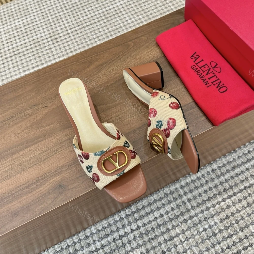 View 6 of VALENTINO VLOGO SIGNATURE CHERRYFIC SLIDE SANDAL NATURAL 6W0S0MH7NNX 32H