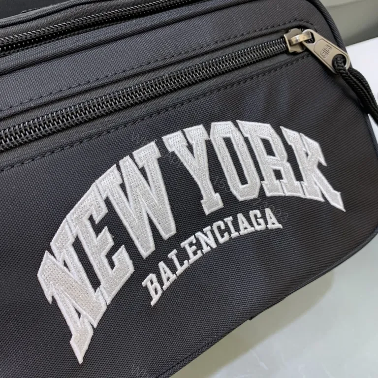 View 5 of Black Nylon Belt Bag + Balenciaga Style + Everyday Luxury Waist Bag