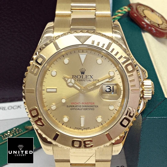 View 5 of Rolex Yacht-Master 16628 Champagne Dial Oyster