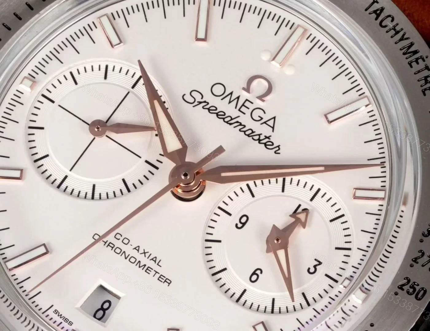 View 4 of Omega Speedmaster 57 White Replica Brown Leather Strap 42MM Premium 331.12.42.51.02.002
