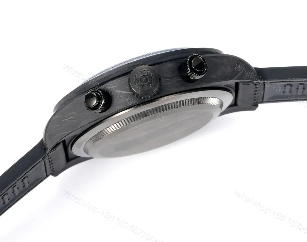 View 7 of Tudor R29 Biwan Blue Accent Chronograph Black Strap Premium 42MM M7937KN-0001