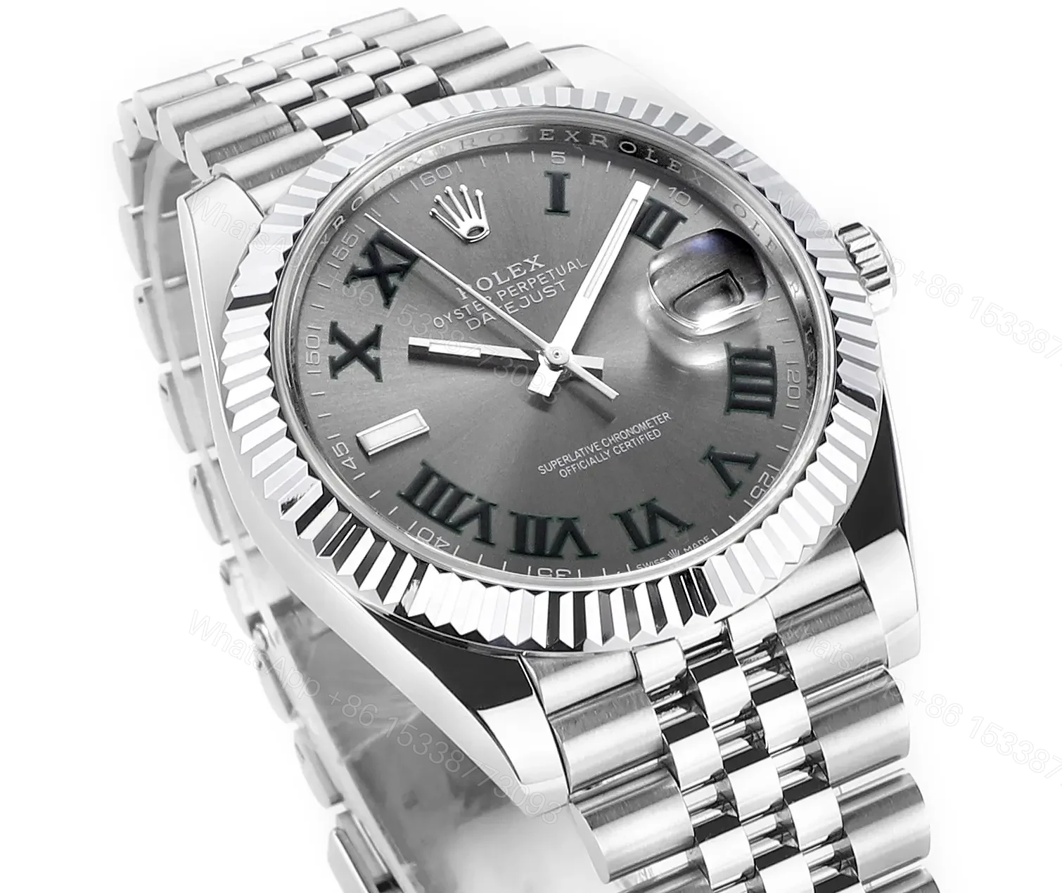 View 3 of BP Factory Clean Factory DDF Classic Silver Rolex Style Watch