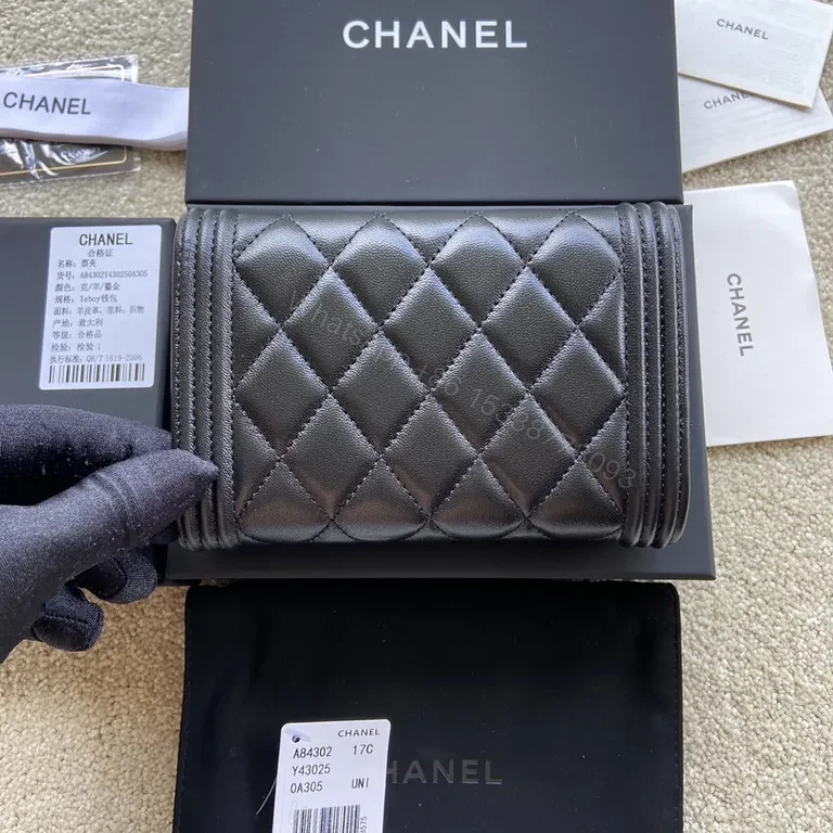 View 3 of Chanel Quilted Lambskin Wallet - Compact Luxury Everyday