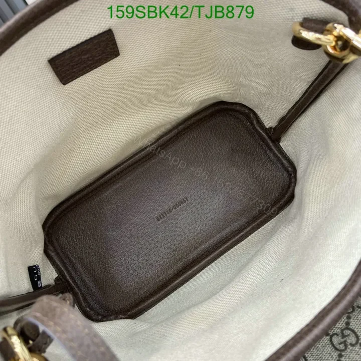 View 10 of Gucci Dusty Pink GG Supreme Canvas and Leather Mini Tote Bag ML75396
