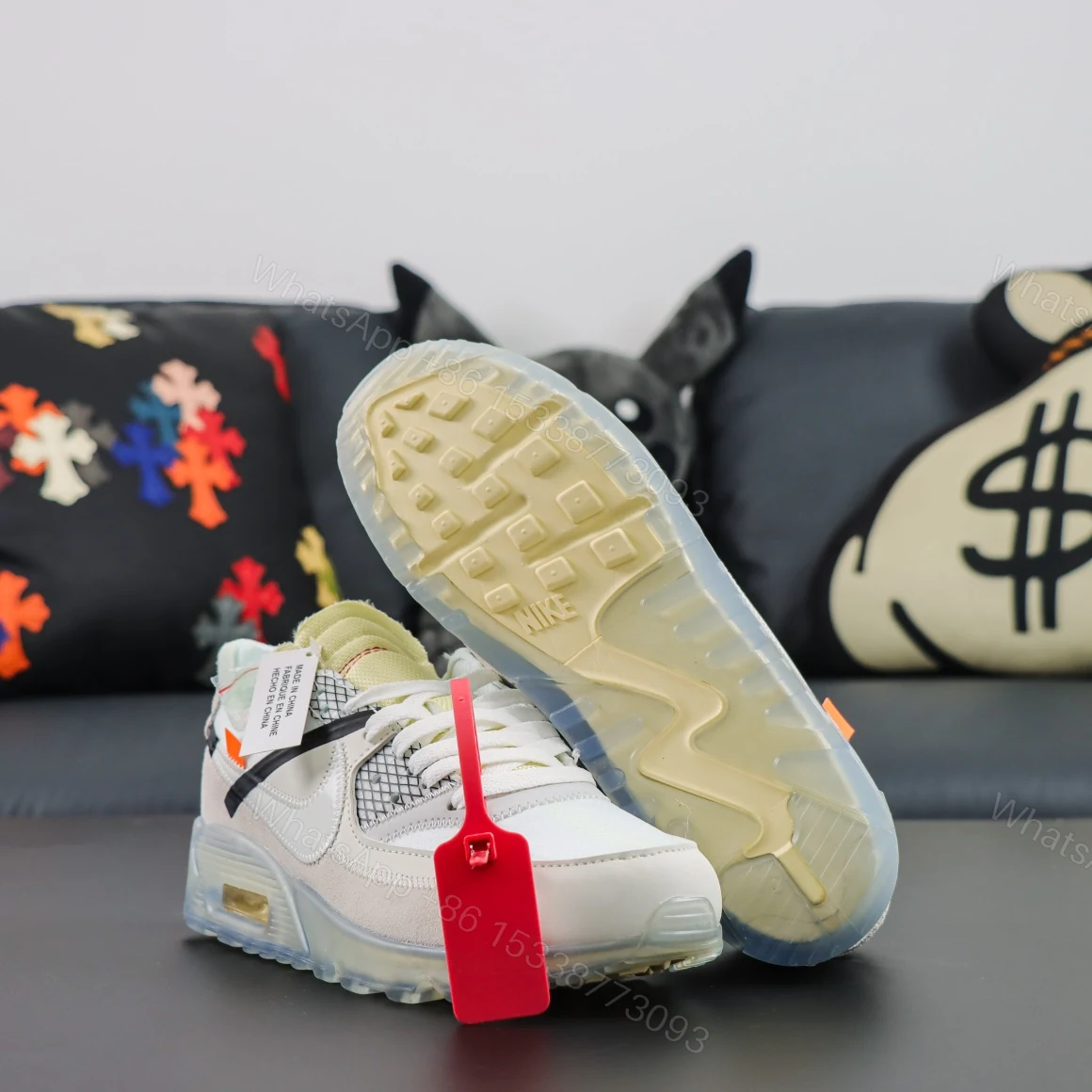 View 3 of Off White x Nike Air Max 90 White The Ten Reps