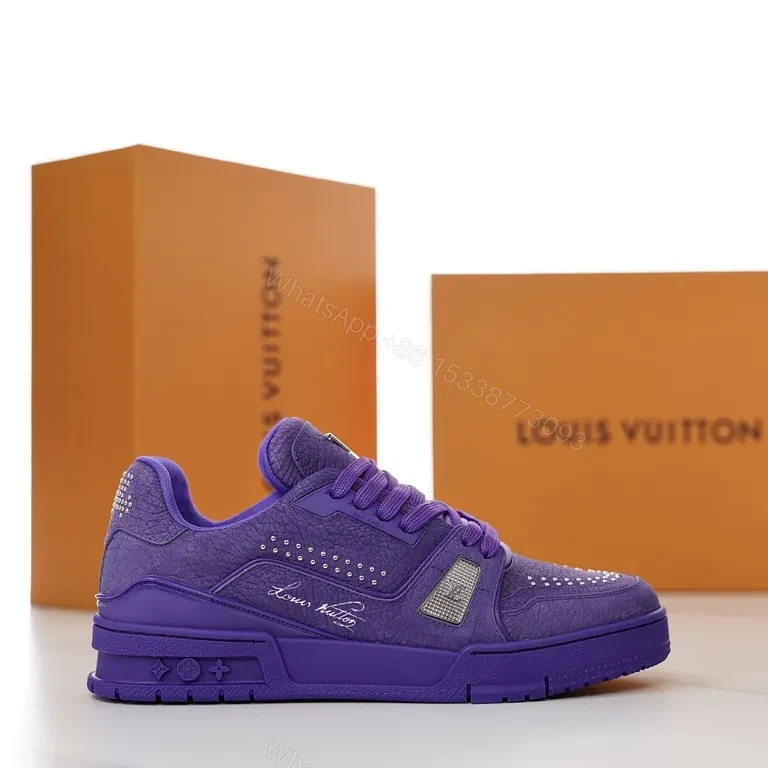 Bold Violet Suede Sneaker: Luxe Streetwear Comfort — view 1
