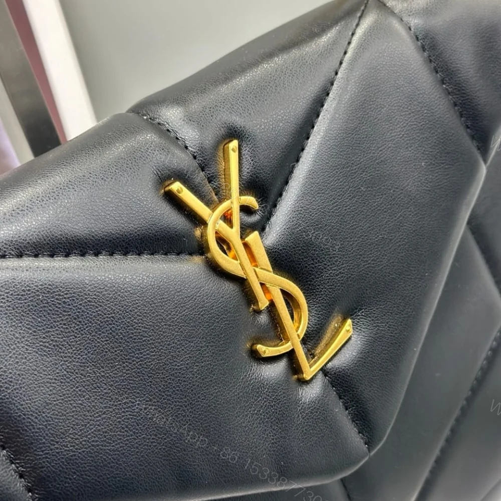 View 5 of Saint Laurent Loulou Puffer Small Shoulder Bag Black 28Cm