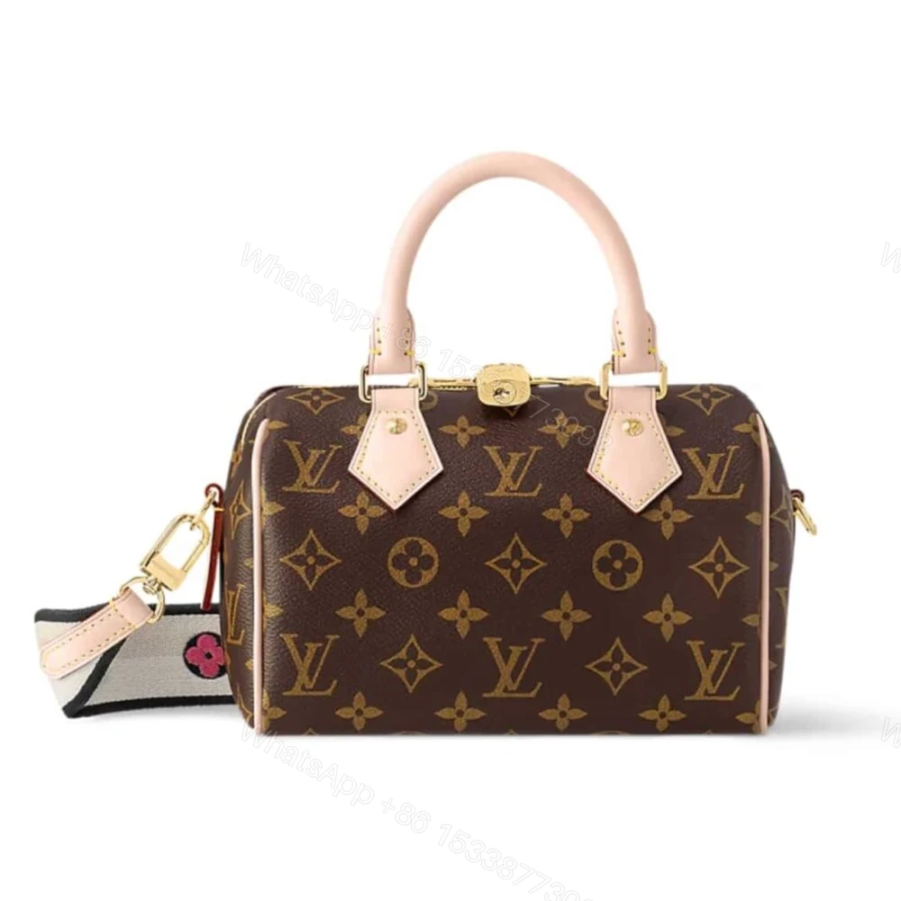 Louis Vuitton Speedy Bandoulière 20 Bag Black Strap Brown 20Cm M46234 — view 1