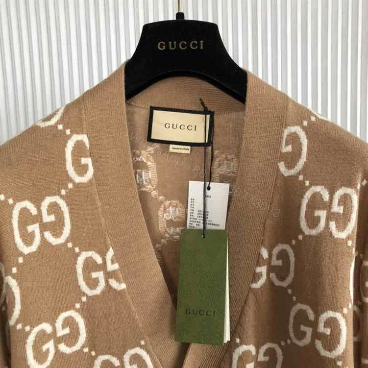 View 3 of Cárdigan de jacquard de lana con GG – RJK65