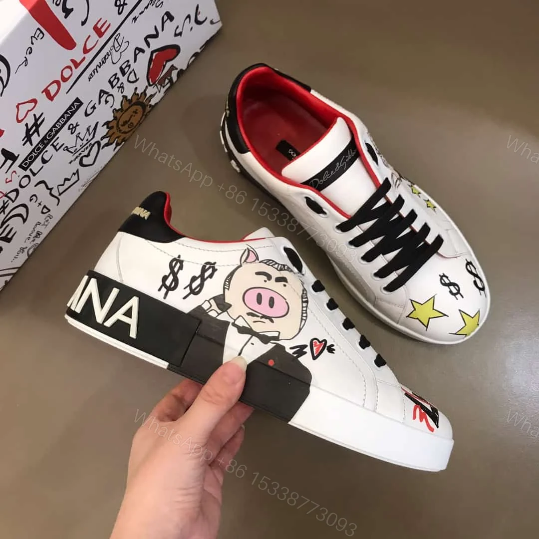 View 6 of DOLCE & GABBANA PORTOFINO PADRINO PIG SNEAKERS – DG27
