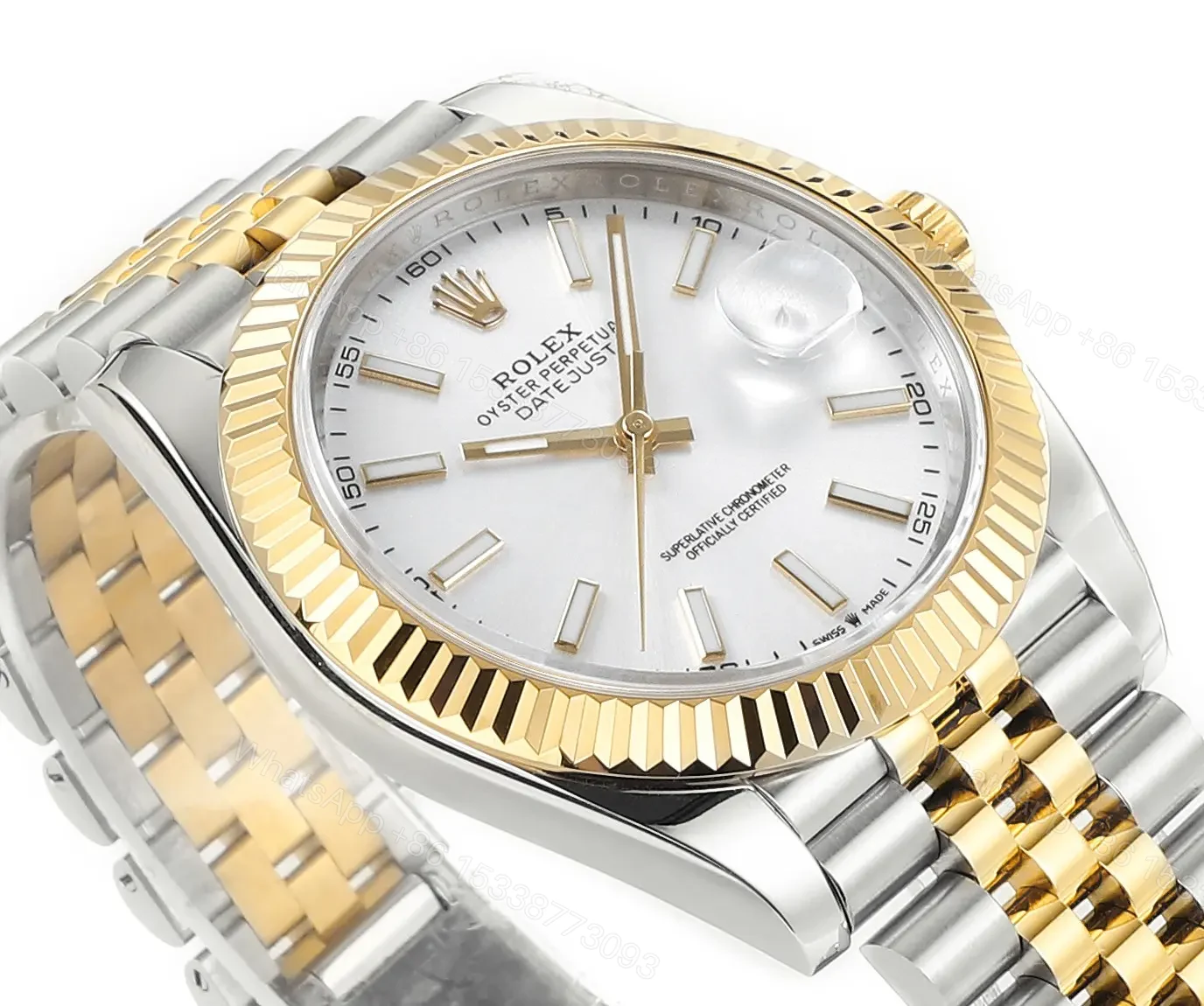 View 5 of Clean Factory DDF Classic White Gold Fluted Watch