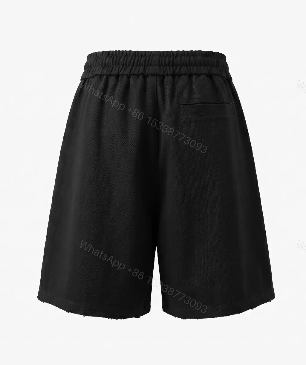 View 10 of Black Cotton Drawstring Shorts - Balenciaga Logo Design