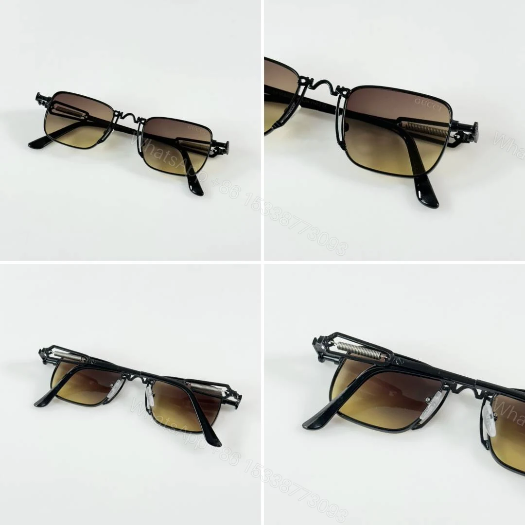 View 2 of First Copy Gucci 96001 Black Brown Shaded Sunglasses