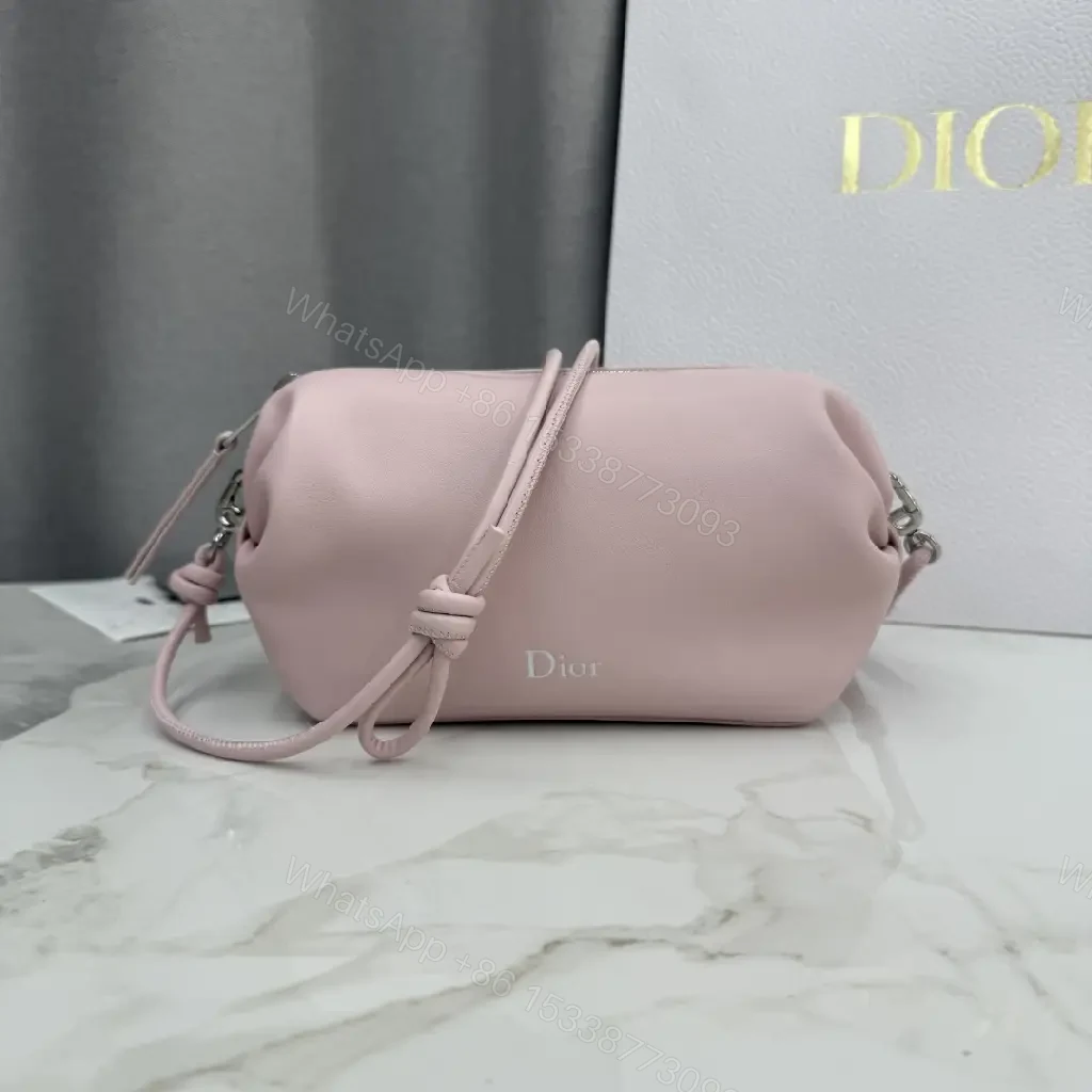View 10 of Soft-Pink Leather Crossbody: Lightweight, Everyday Luxury Bag