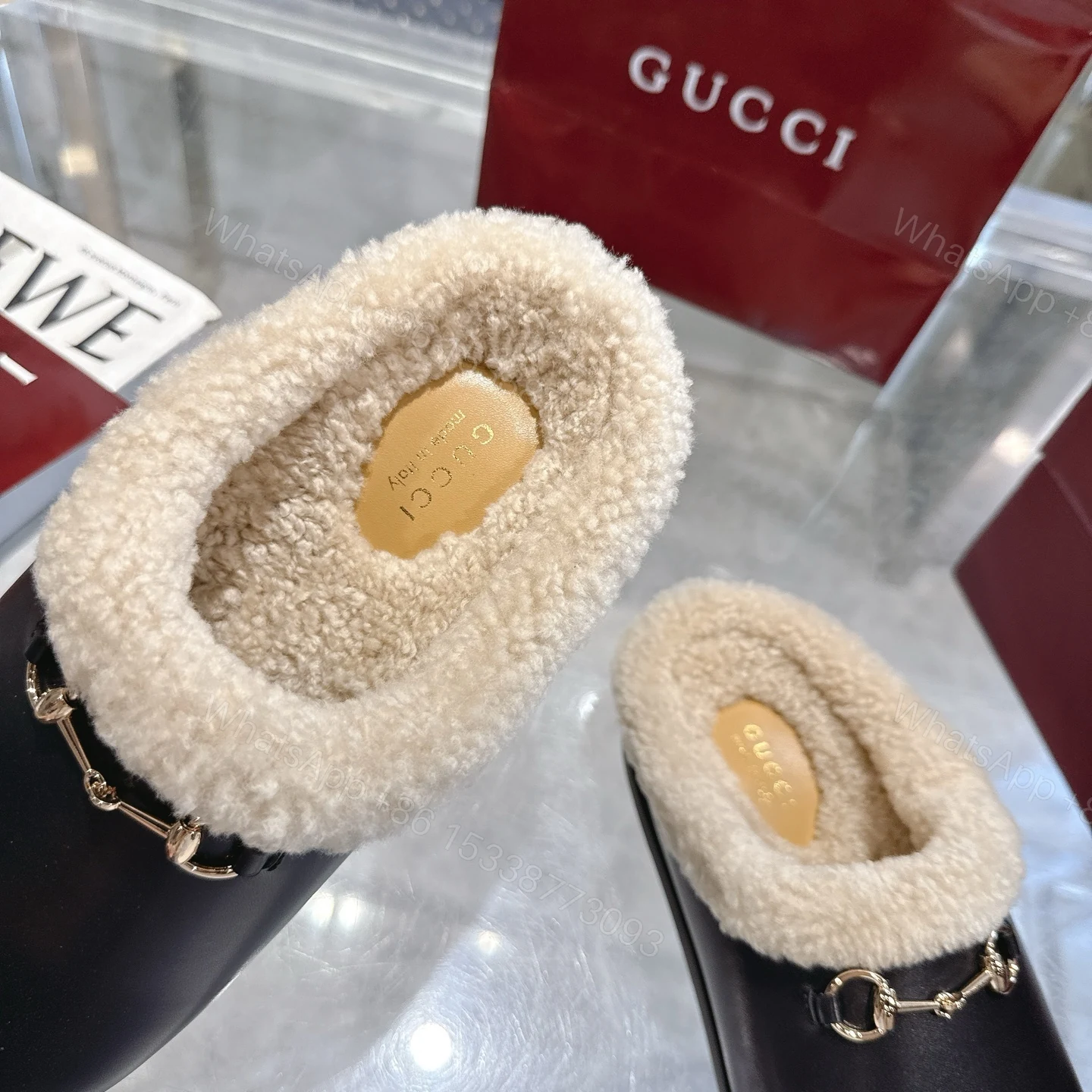 View 9 of Gucci Women Mule With Horsebit Black Leather
