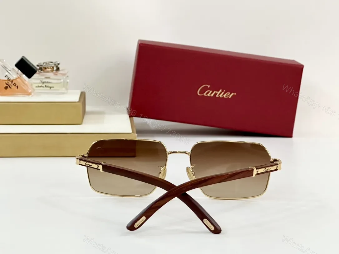 View 2 of Gold-tone Frame Aviators: Leather Temples Sunglasses