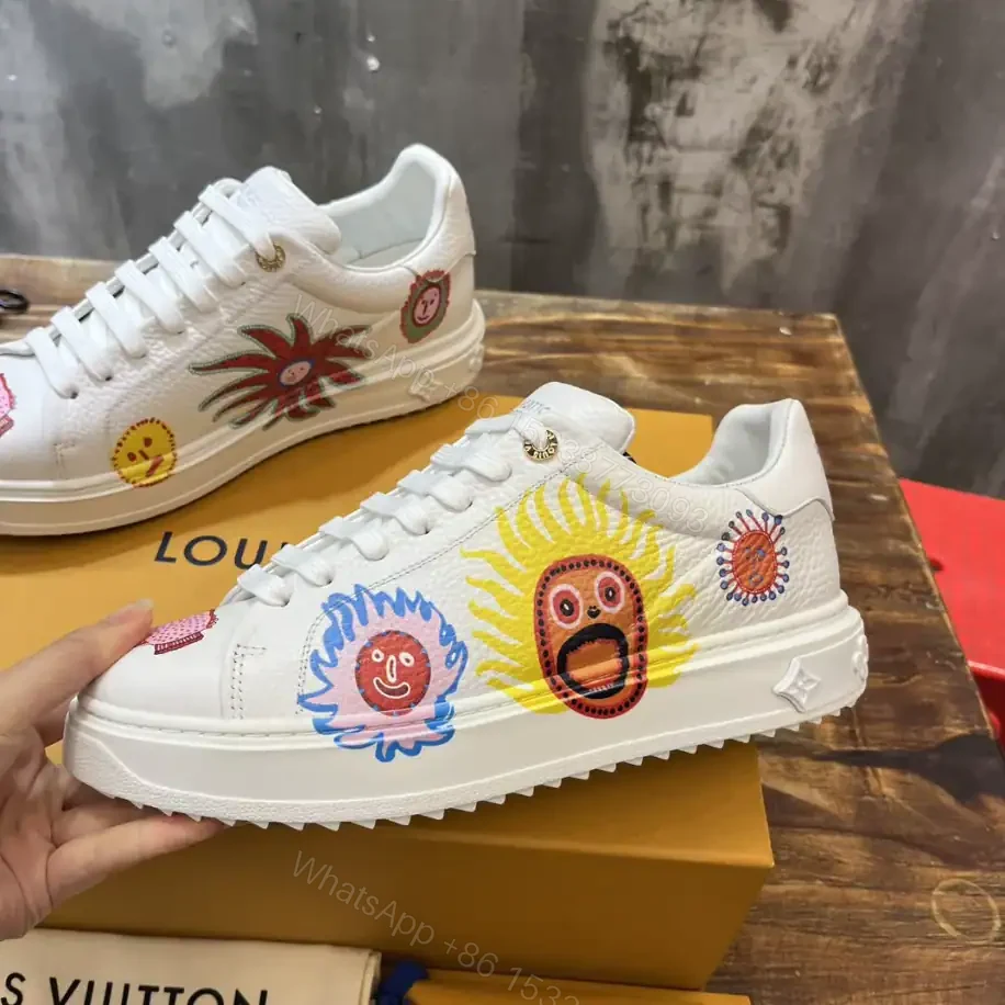 View 9 of LOUIS VUITTON X YAYOI KUSAMA TIME OUT SNEAKERS IN WHITE – LSVT350