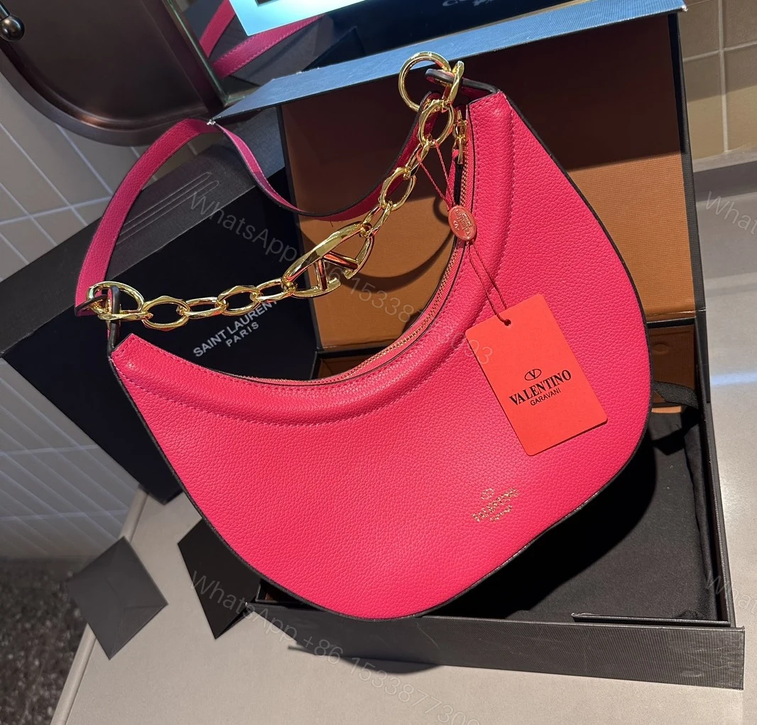 View 6 of VALENTINO GARAVANI SMALL V LOGO GATE TOP HANDLE BAG PINK 24CM