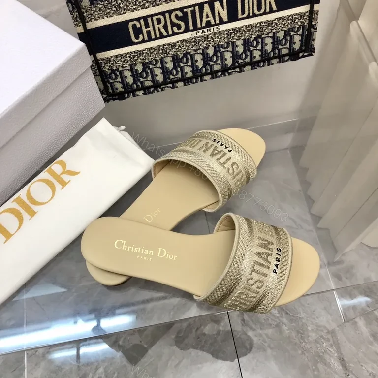 View 7 of Denim-Inspired Dior Slides: Luxe Comfort, Signature Branding