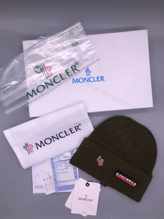 View 5 of Cocoa Moncler Knit Beanie â€“ Luxe Everyday Warmth
