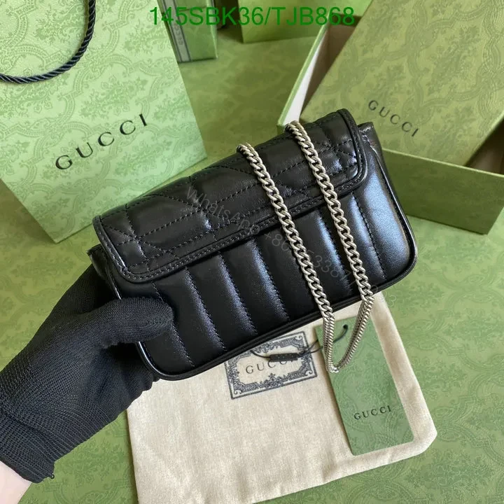 View 4 of Gucci Super Mini Bag in Blue Matelassé Chevron Leather with Silver-Toned Hardware 496474