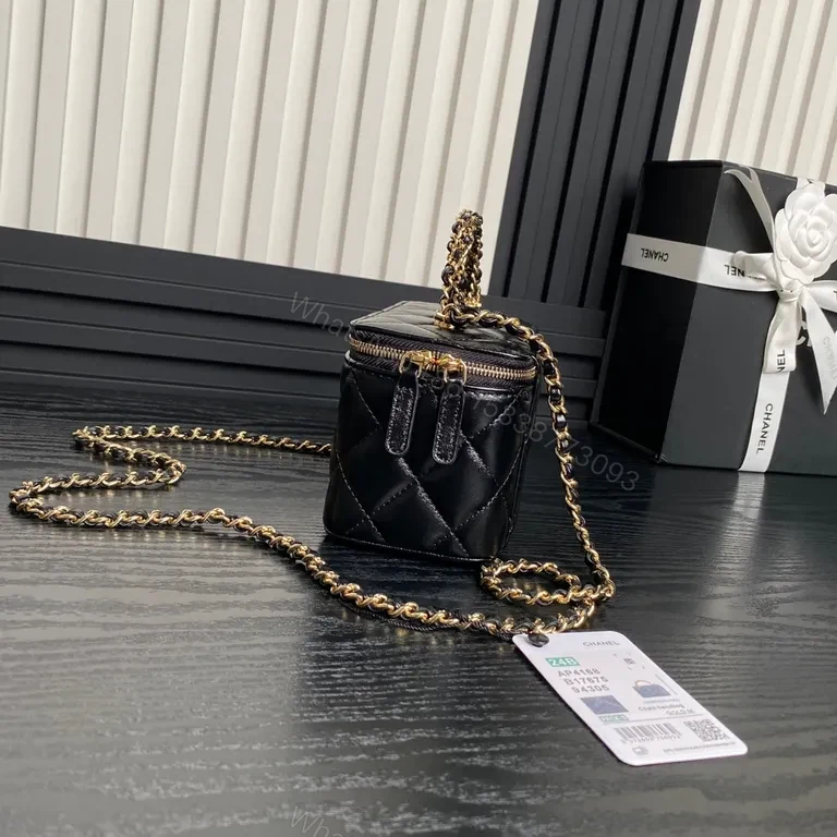 View 5 of Chanel-Style Quilted Chain Bag: Compact Luxury Crossbody Bag