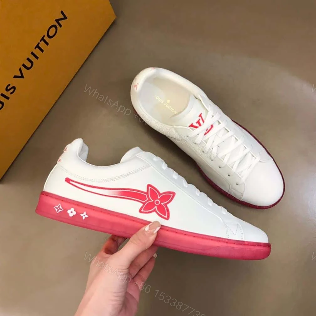 View 8 of Louis Vuitton Luxembourg Samothrace Trainers In Rouge – LSVT273
