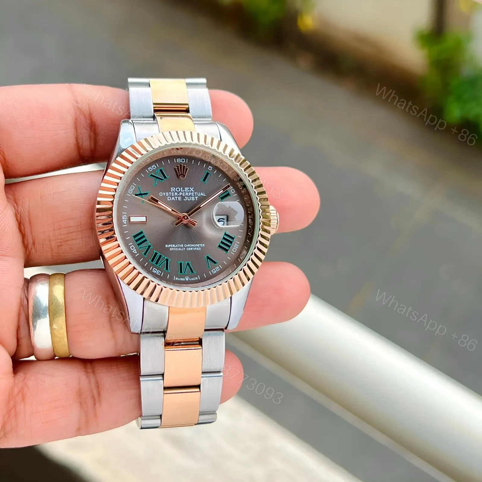 View 3 of Rolex For Him 7AA Premium Collection DateJust Dial Size 41mm (Original Size)