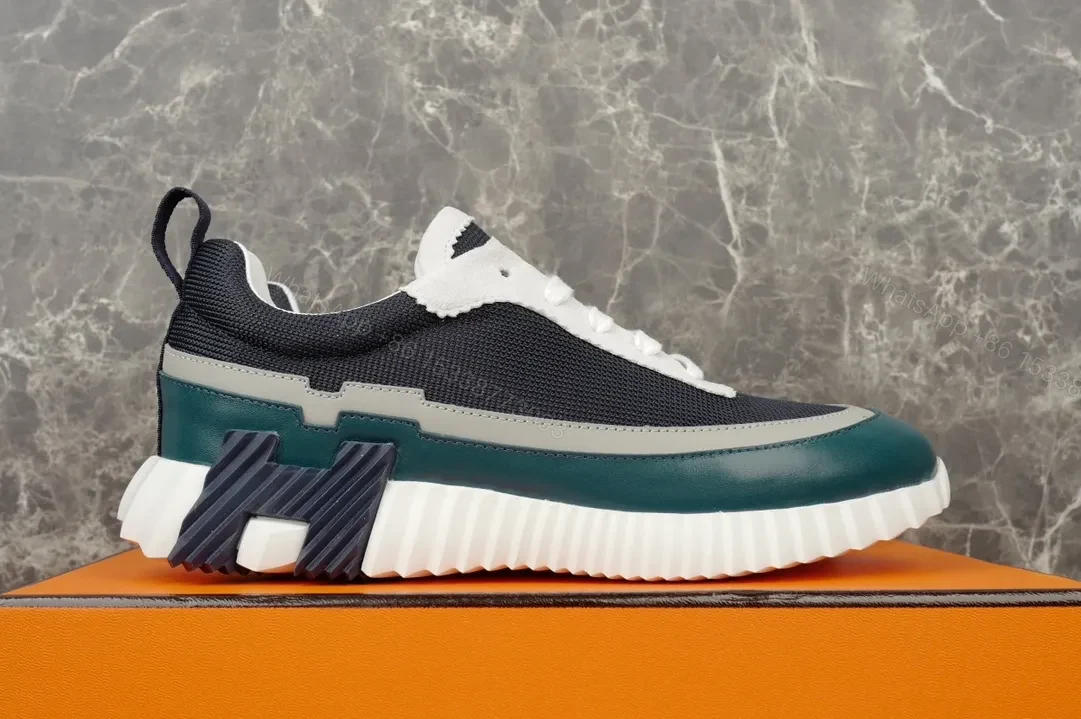 View 5 of Mesh-and-Leather Luxe Runner: All-Day Comfort Sneakers