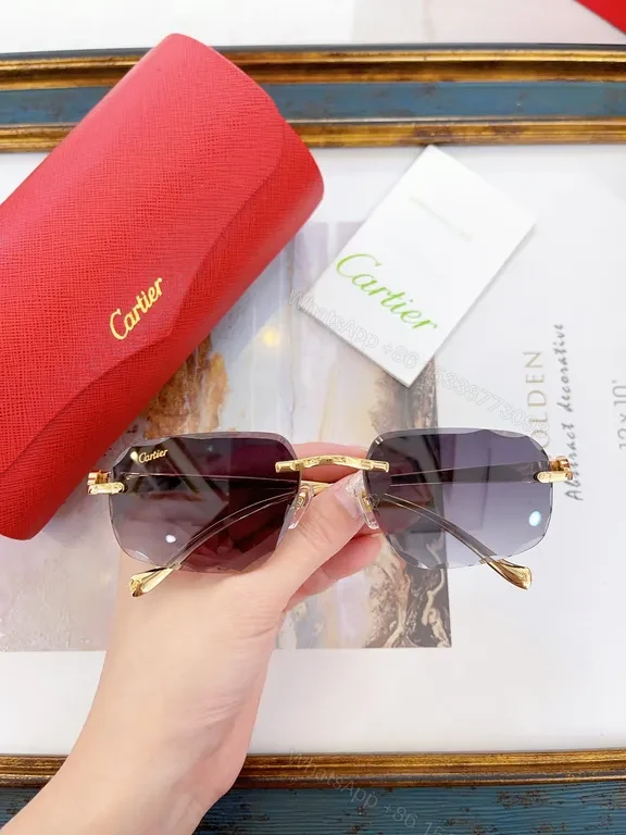 View 6 of Cartier-Inspired Lux Sunglasses: Rose Gradient, Titanium Core