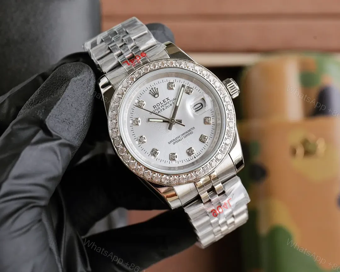 View 3 of Best Rolex Datejust 36 Diamond replica 36MM Jubilee Bracelet Edition RG-DATEJUST36-DIAMOND-JUBILEE-SILVER