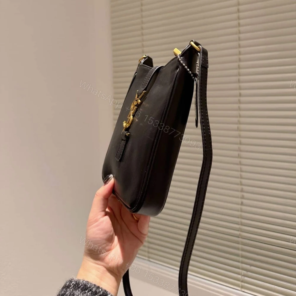 View 3 of Saint Laurent Le 5 A 7 Mini Vertical Bag Black 18Cm