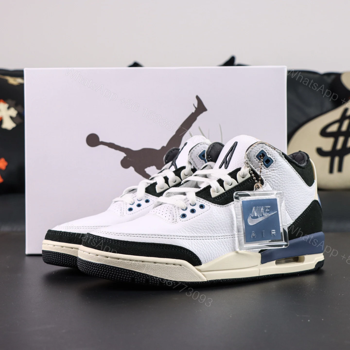 A Ma Maniére x Jordan Air Jordan 3 “Diffused Blue” — view 1