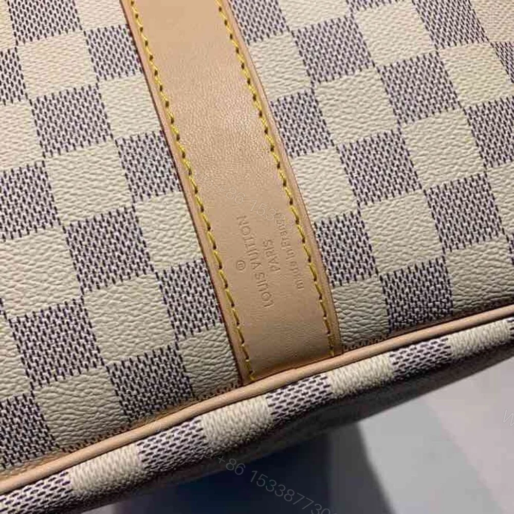 View 17 of Louis Vuitton Keepall Bandouliere 55 Damier Azur Canvas 55Cm LV N41429