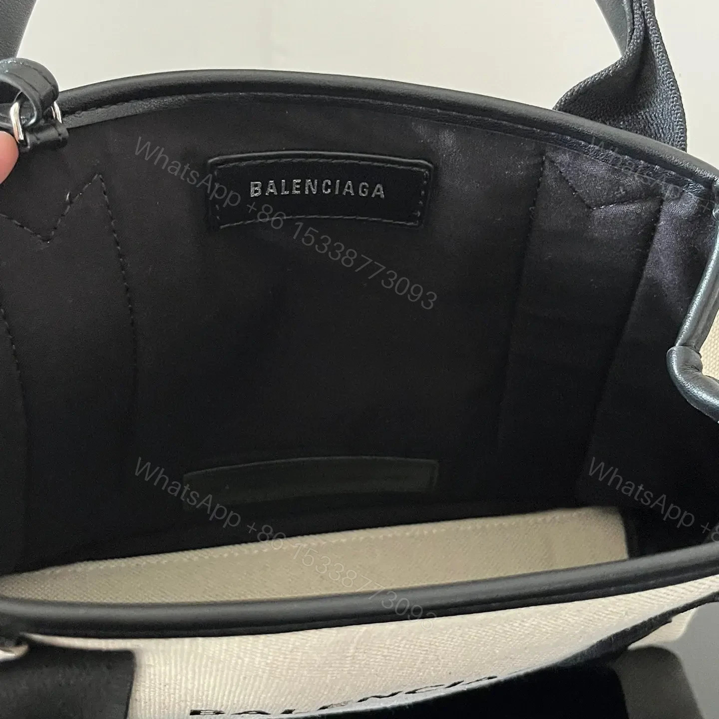 View 12 of 高仿BalenciagaNavyCabas帆布Tote包26CM